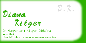 diana kilger business card